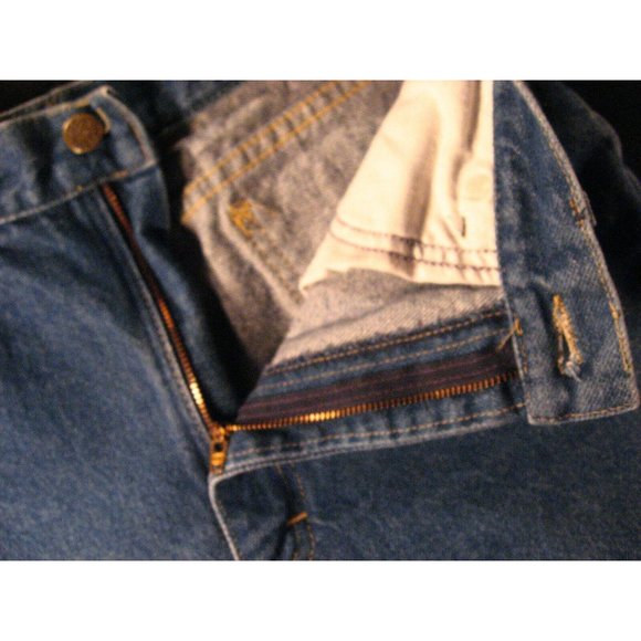VINTAGE 70s LEE Riders Womens Jeans 12P 29X30 UNION MADE Blue Denim - Picture 8 of 12